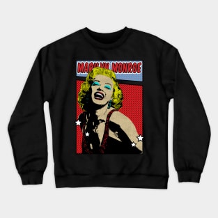 Marilyn Monroe Pop Art Comic Style Crewneck Sweatshirt